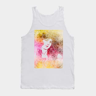 Flower Braids In Sunset Tank Top